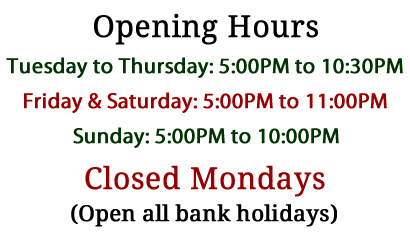 Opening Times